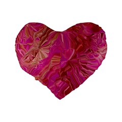 Tondo Wave I Standard 16  Premium Flano Heart Shape Cushions from ArtsNow.com Back