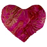  Tondo Wave I Large 19  Premium Flano Heart Shape Cushions