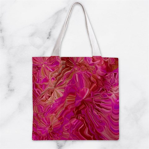 Tondo Wave I Zipper Grocery Tote Bag from ArtsNow.com Front