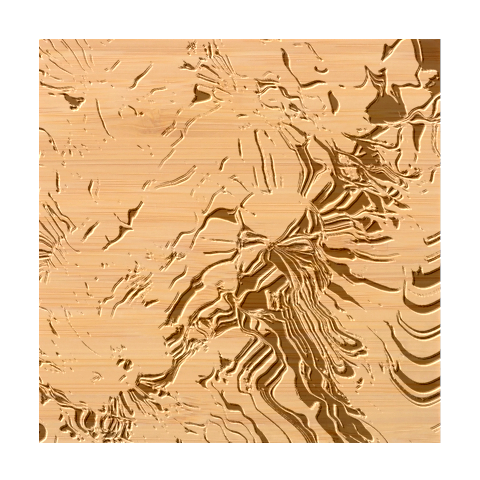 Tondo Wave I Bamboo Coaster Set from ArtsNow.com Coaster 1