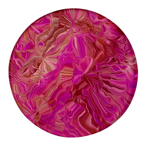 Tondo Wave I Round Glass Fridge Magnet (4 pack) from ArtsNow.com Front