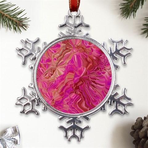 Tondo Wave I Metal Large Snowflake Ornament from ArtsNow.com Front