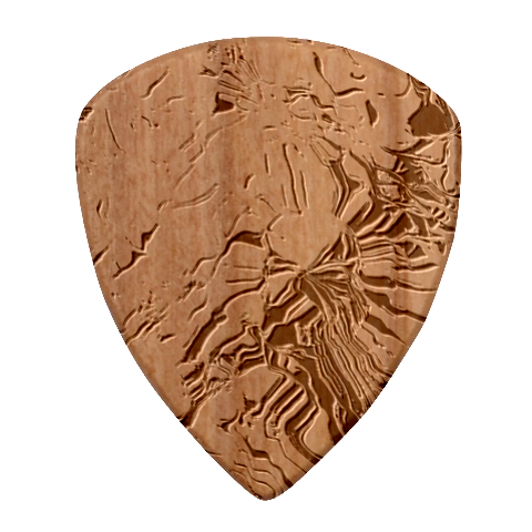 Tondo Wave I Wood Guitar Pick (Set of 10) from ArtsNow.com Front