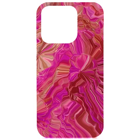 Tondo Wave I iPhone 15 Pro Black UV Print PC Hardshell Case from ArtsNow.com Front