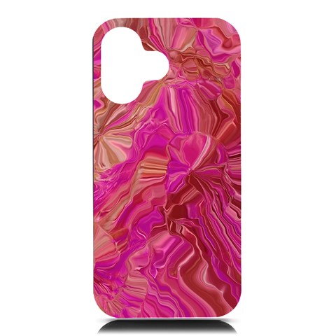 Tondo Wave I iPhone 16 Black UV Print PC Hardshell Case from ArtsNow.com Front