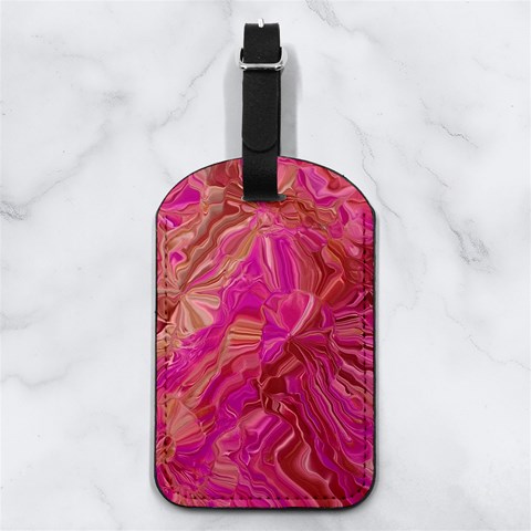 Tondo Wave I Nappa Leather Luggage Tag Rectangle from ArtsNow.com Front