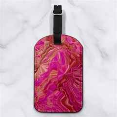Tondo Wave I Nappa Leather Luggage Tag Rectangle from ArtsNow.com Front