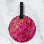  Tondo Wave I Nappa Leather Luggage Tag Round