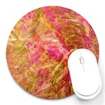 Acid green blend Round Mousepad