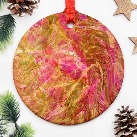 Acid green blend Ornament (Round) from ArtsNow.com Front