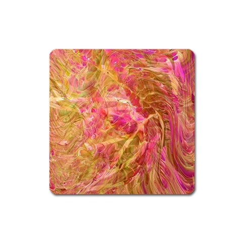 Acid green blend Square Magnet from ArtsNow.com Front