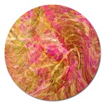 Acid green blend Magnet 5  (Round)