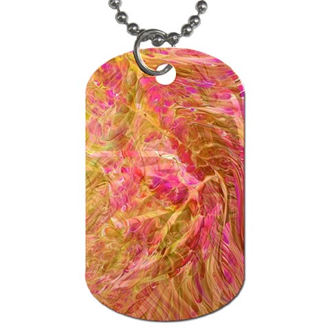 Acid green blend Dog Tag (Two Sides) from ArtsNow.com Front