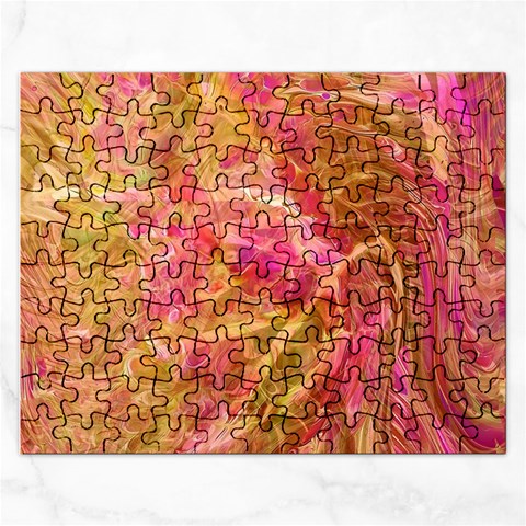 Acid green blend Rectangular Jigsaw Puzzl from ArtsNow.com Front