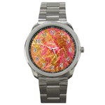 Acid green blend Sport Metal Watch