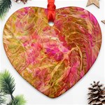 Acid green blend Heart Ornament (Two Sides)