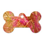 Acid green blend Dog Tag Bone (One Side)