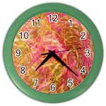 Acid green blend Color Wall Clock