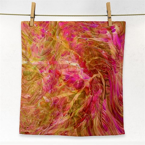 Acid green blend Face Towel from ArtsNow.com Front