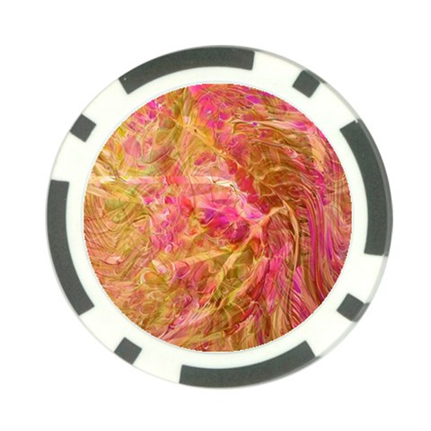 Acid green blend Poker Chip Card Guard (10 pack) from ArtsNow.com Front