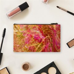 Acid green blend Cosmetic Bag (Small) from ArtsNow.com Back