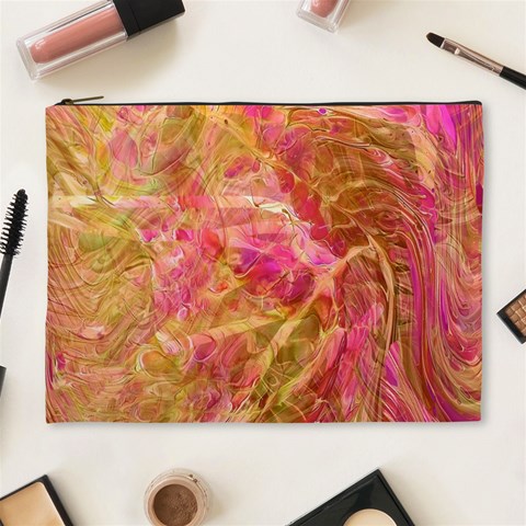 Acid green blend Cosmetic Bag (XL) from ArtsNow.com Front