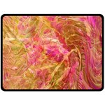 Acid green blend 80  x 56  Fleece Blanket (Large)