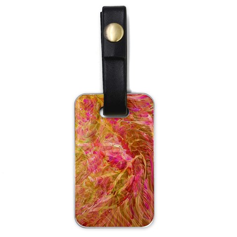 Acid green blend Luggage Tag (one side) from ArtsNow.com Front