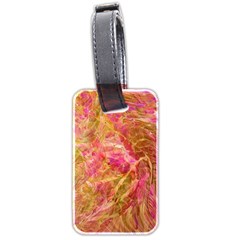 Acid green blend Luggage Tag (two sides) from ArtsNow.com Back