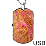 Acid green blend Dog Tag USB Flash (Two Sides)