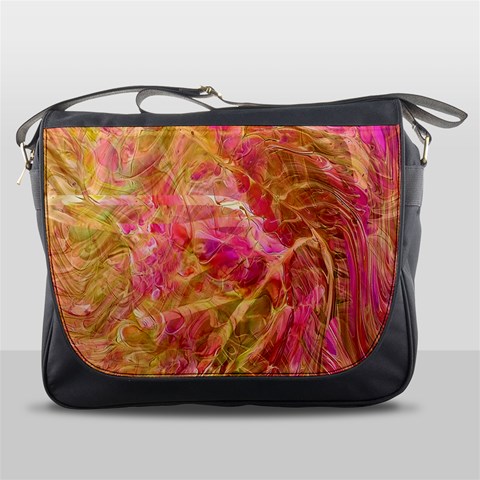 Acid green blend Messenger Bag from ArtsNow.com Front
