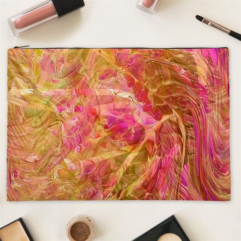 Acid green blend Cosmetic Bag (XXL) from ArtsNow.com Front