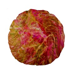 Acid green blend Standard 15  Premium Round Cushions from ArtsNow.com Back