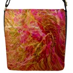 Acid green blend Flap Closure Messenger Bag (S)