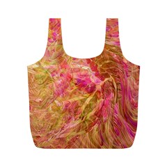 Acid green blend Full Print Recycle Bag (M) from ArtsNow.com Back