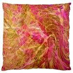 Acid green blend Standard Premium Plush Fleece Cushion Case (One Side)