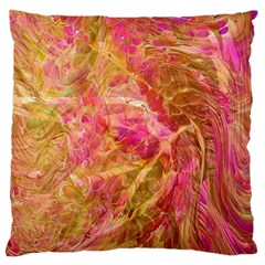 Acid green blend Large Premium Plush Fleece Cushion Case (Two Sides) from ArtsNow.com Front