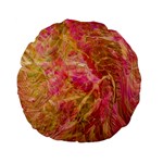 Acid green blend Standard 15  Premium Flano Round Cushions