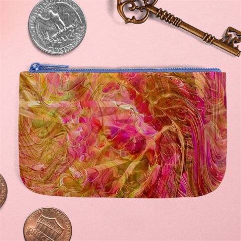 Acid green blend Large Coin Purse from ArtsNow.com Front