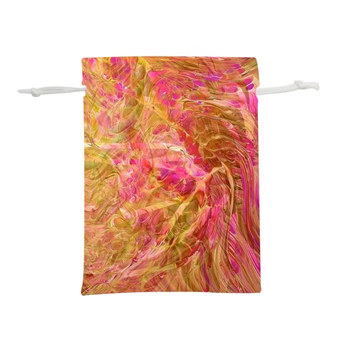Acid green blend Lightweight Drawstring Pouch (M) from ArtsNow.com Front