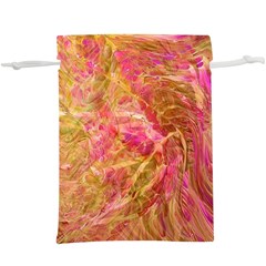 Acid green blend Lightweight Drawstring Pouch (XL) from ArtsNow.com Back