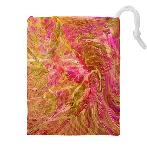 Acid green blend Drawstring Pouch (4XL) from ArtsNow.com Front