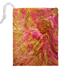 Acid green blend Drawstring Pouch (4XL) from ArtsNow.com Back