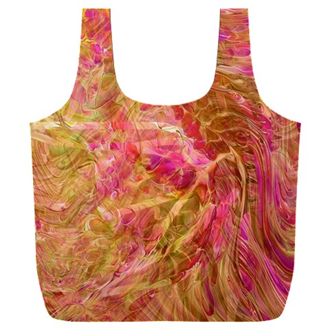Acid green blend Full Print Recycle Bag (XXL) from ArtsNow.com Front