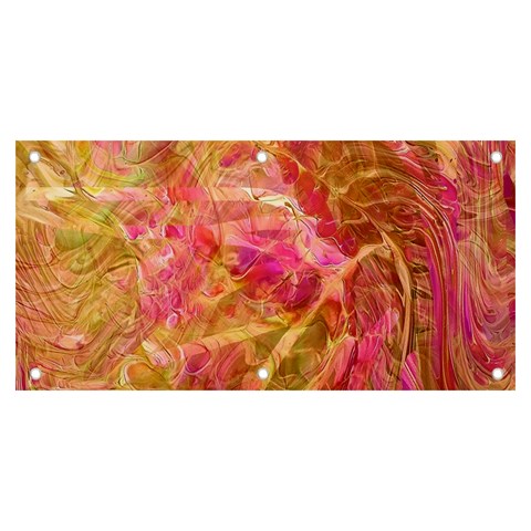 Acid green blend Banner and Sign 6  x 3  from ArtsNow.com Front