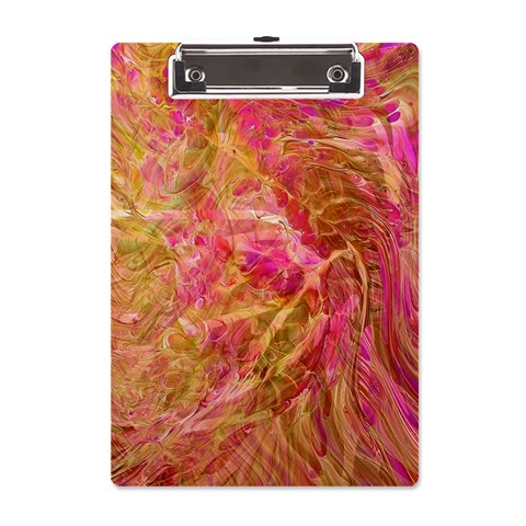 Acid green blend A5 Acrylic Clipboard from ArtsNow.com Front