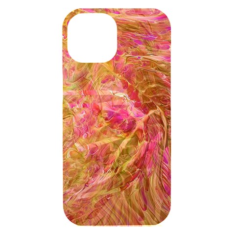 Acid green blend iPhone 15 Black UV Print PC Hardshell Case from ArtsNow.com Front