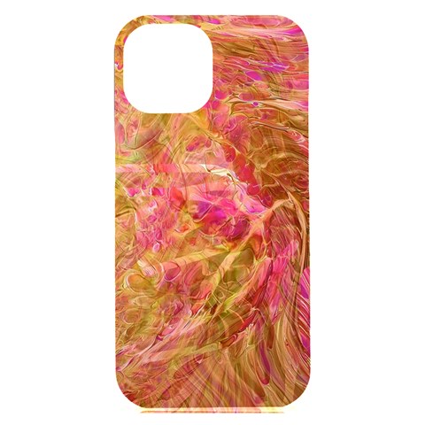 Acid green blend iPhone 15 Plus Black UV Print PC Hardshell Case from ArtsNow.com Front