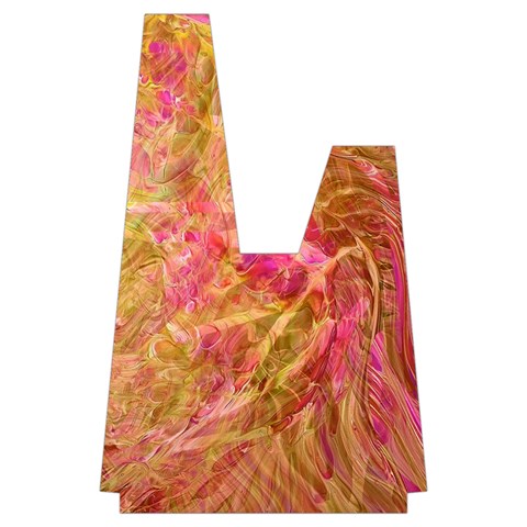 Acid green blend Japanese Wrist Knot Bag from ArtsNow.com Front