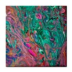 Green Pour Tile Coaster